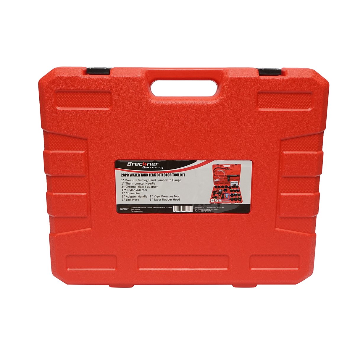 Kit testare presiune radiator, sistem de racire 28 piese Breckner Germany